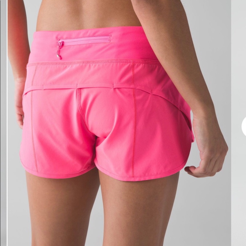 RARE Lululemon Speed Shorts Neon Pink 💗